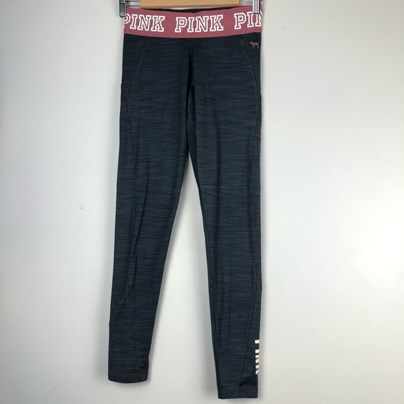 PINK by VICTORIA SECRET Pink Gray Athletic Pants Size Small - Picture 1 of 12